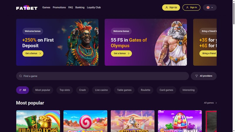 Fatbet casino in United Kingdom